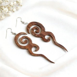 New Collection Wood Earrings Unique Best Quality